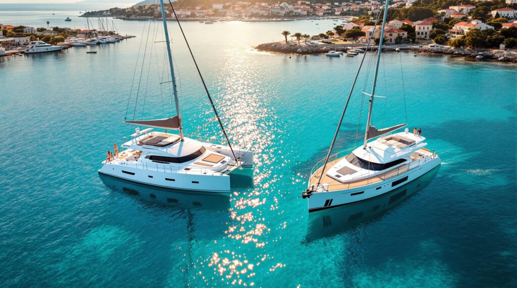 Katamaran mieten in Kroatien – Vor- und Nachteile im Vergleich zur Segelyacht