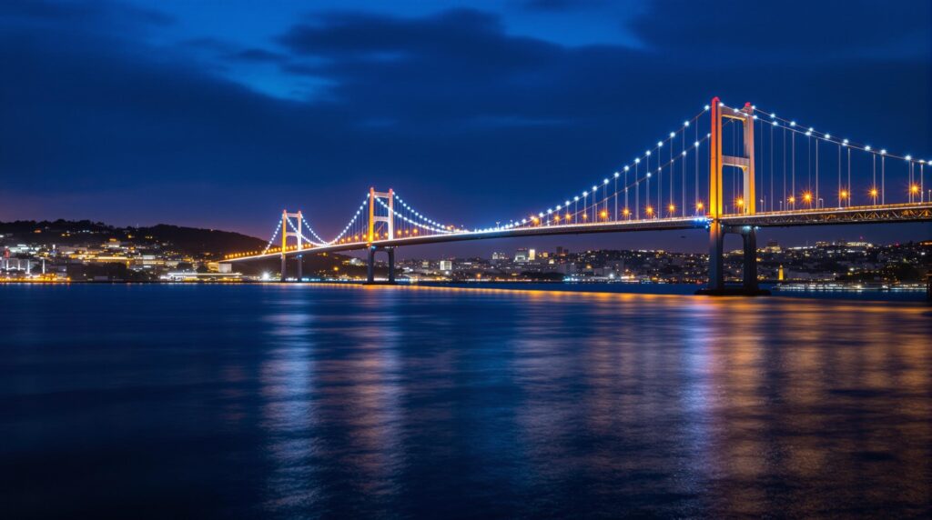 Bosporus Brücke bei Nacht – ein Istanbul-Moment